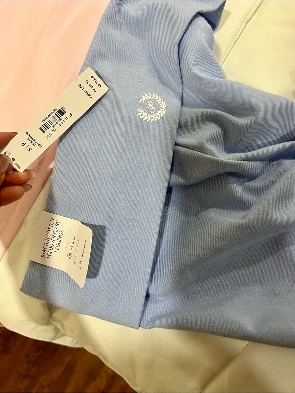 Light Blue Leggings PINK!